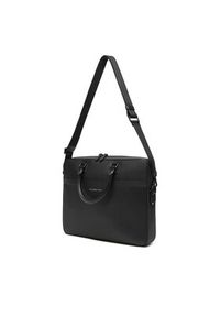 TOMMY HILFIGER - Tommy Hilfiger Torba na laptopa Th Business Leather Comp Bag AM0AM13214 Czarny. Kolor: czarny. Materiał: skóra