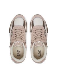EA7 Emporio Armani Sneakersy X8X240 XK434 R972 Brązowy. Kolor: brązowy. Materiał: materiał #3