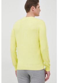 Aeronautica Militare sweter męski kolor żółty. Okazja: na co dzień. Kolor: żółty. Materiał: materiał, dzianina. Długość rękawa: długi rękaw. Długość: długie. Wzór: aplikacja. Styl: casual #4