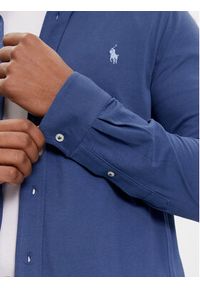 Polo Ralph Lauren Koszula 710654408116 Niebieski Regular Fit. Typ kołnierza: polo. Kolor: niebieski. Materiał: bawełna #4