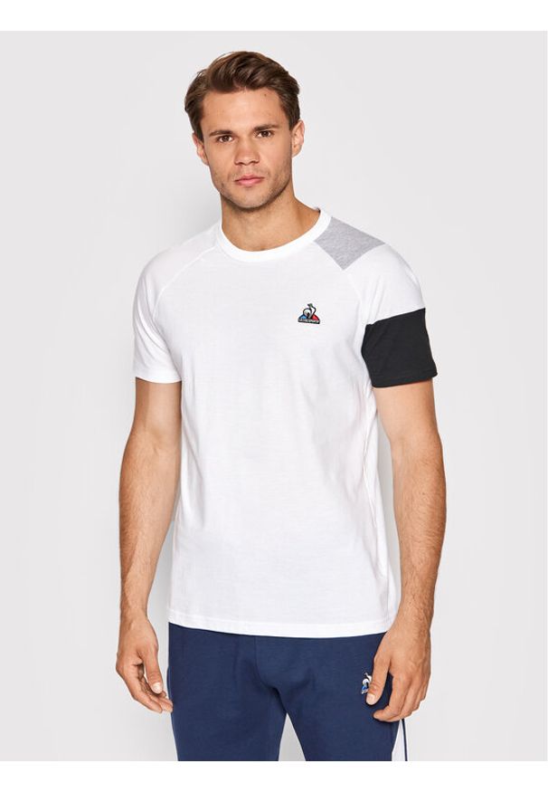Le Coq Sportif T-Shirt 2210565 Biały Regular Fit. Kolor: biały. Materiał: bawełna