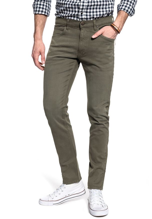 Lee - SPODNIE MĘSKIE LEE LUKE OLIVE GREEN L719EDPM