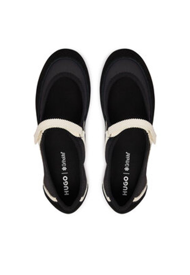 Hugo - HUGO Sneakersy Lyzz Tenin 50563563 Czarny. Kolor: czarny. Materiał: skóra, zamsz