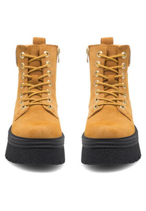 Jenny Fairy Trapery Roseline HY5302-1 Brązowy. Kolor: brązowy. Materiał: syntetyk, skóra