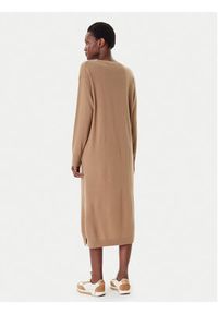 Weekend Max Mara Sukienka dzianinowa Zenith 2525326012 Beżowy Regular Fit. Kolor: beżowy. Materiał: wełna #4