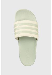 Adidas - adidas klapki damskie kolor zielony. Kolor: zielony #4