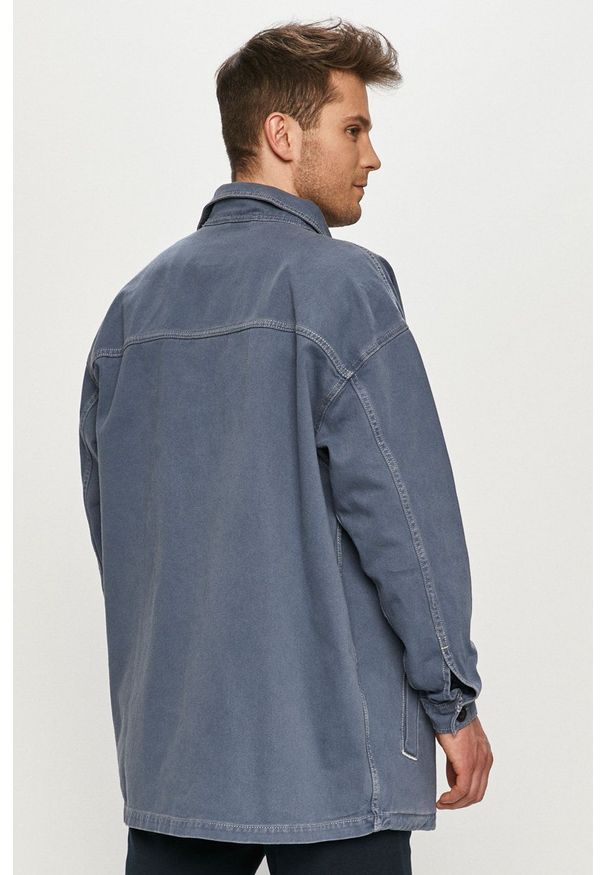Dr. Denim - Kurtka jeansowa. Okazja: na co dzień. Kolor: niebieski. Materiał: jeans, denim. Styl: casual
