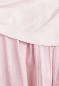 Renee - Różowa Sukienka z Bawełny na Ramiączkach z Asymetryczną Warstwą w Talii Petimelle. Okazja: na co dzień. Typ kołnierza: dekolt kwadratowy. Kolor: różowy. Wzór: gładki. Typ sukienki: asymetryczne. Materiał: bawełna. Długość rękawa: na ramiączkach. Sezon: lato. Styl: casual #8