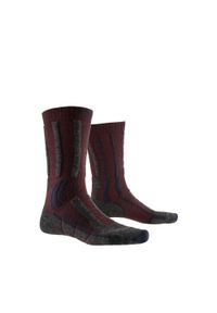 X-Socks - Skarpety trekkingowe X-SOCKS TREK X MERINO LT 4.0. Kolor: czerwony, wielokolorowy, szary