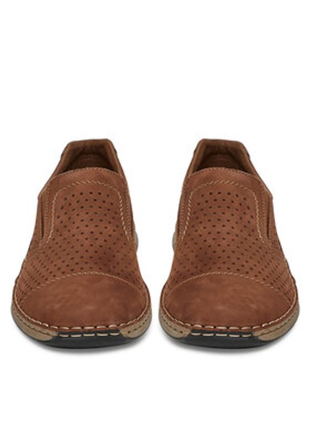 Rieker Półbuty 05286-24 Brązowy. Kolor: brązowy. Materiał: nubuk, skóra