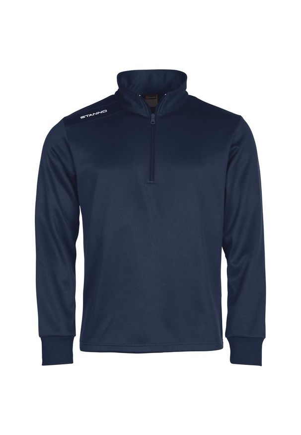 STANNO - Bluza dresowa z pół zamkiem błyskawicznym Stanno Field. Kolor: niebieski. Materiał: dresówka