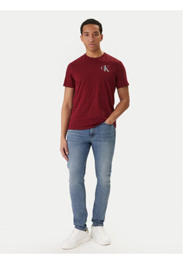 Calvin Klein Jeansy LV04RF950G Niebieski Slim Taper Fit. Kolor: niebieski