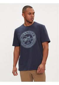 Wrangler T-Shirt Americana 112352841 Granatowy Regular Fit. Kolor: niebieski. Materiał: bawełna