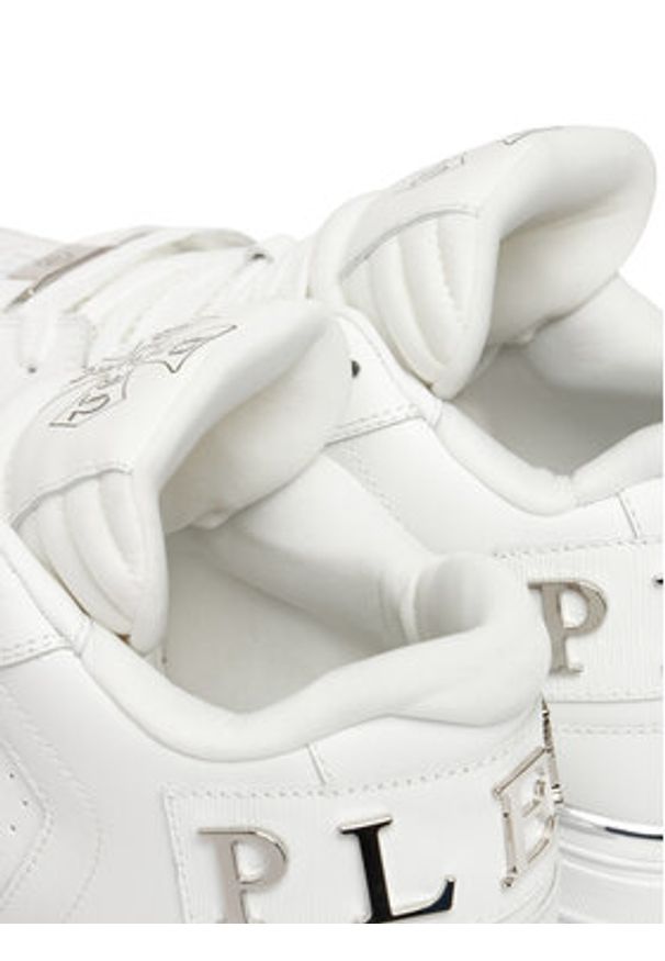 Philipp Plein - PHILIPP PLEIN Sneakersy FAES USC0824 PLE075N Biały. Kolor: biały. Materiał: skóra