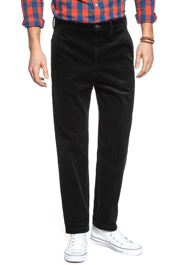 Lee - LEE SPODNIE MĘSKIE RELAXED CHINO BLACK L73NDC01 112120697