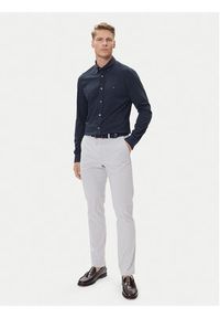 TOMMY HILFIGER - Tommy Hilfiger Chinosy Denton Essential MW0MW40262 Szary Straight Fit. Kolor: szary. Materiał: bawełna #4