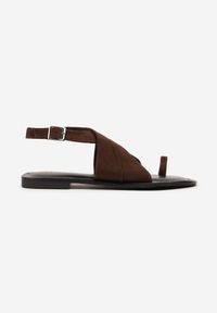Born2be - Brązowe Sandały Vices w Stylu Japonek Naliessa. Okazja: na co dzień, na spacer. Zapięcie: sprzączka. Kolor: brązowy. Styl: elegancki, casual #4