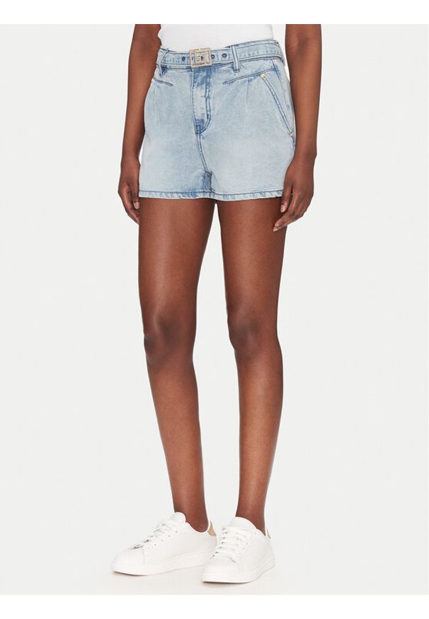 Gaudi Szorty jeansowe 511BD26020 Niebieski Regular Fit. Kolor: niebieski. Materiał: lyocell