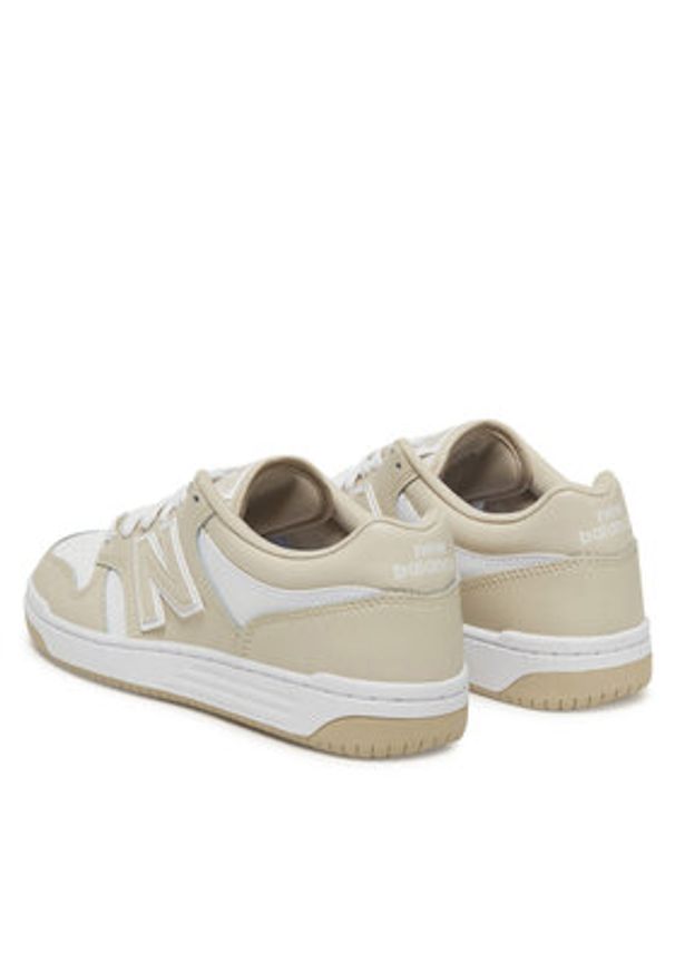 New Balance Sneakersy BB480LBB Beżowy. Kolor: beżowy. Materiał: skóra