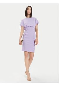 Rinascimento Sukienka koktajlowa CFC0118271003 Fioletowy Regular Fit. Kolor: fioletowy. Materiał: syntetyk. Styl: wizytowy #3