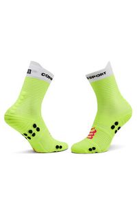 Compressport Skarpety wysokie unisex Pro Racing V4.0 Run High XU00046B Żółty. Kolor: żółty. Materiał: syntetyk. Sport: bieganie