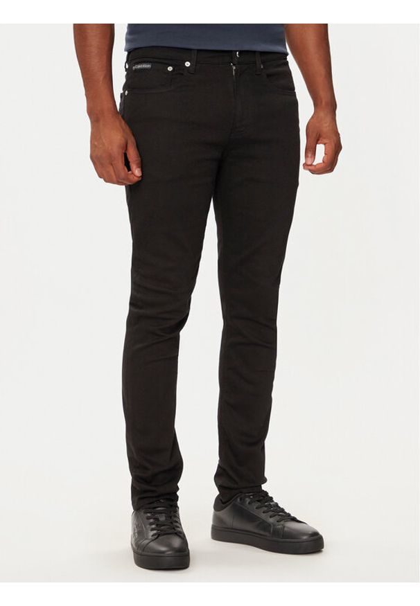 Calvin Klein Jeans Jeansy J30J325970 Czarny Skinny Fit. Kolor: czarny