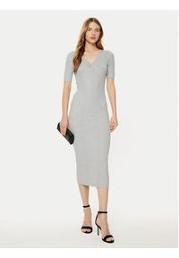 Guess Sukienka dzianinowa W5RK11 Z2V62 Szary Bodycon Fit. Kolor: szary. Materiał: wiskoza. Typ sukienki: bodycon #3
