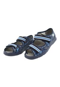 Befado obuwie dziecięce 969X159 niebieskie. Kolor: niebieski. Materiał: tkanina, bawełna #3