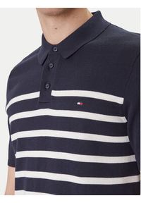 TOMMY HILFIGER - Tommy Hilfiger Polo Essential MW0MW37396 Granatowy Regular Fit. Typ kołnierza: polo. Kolor: niebieski. Materiał: bawełna #2