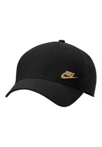 Nike - Strukturalna Czapka Z Daszkiem Z Metalowym Logo Klubu. Kolor: czarny