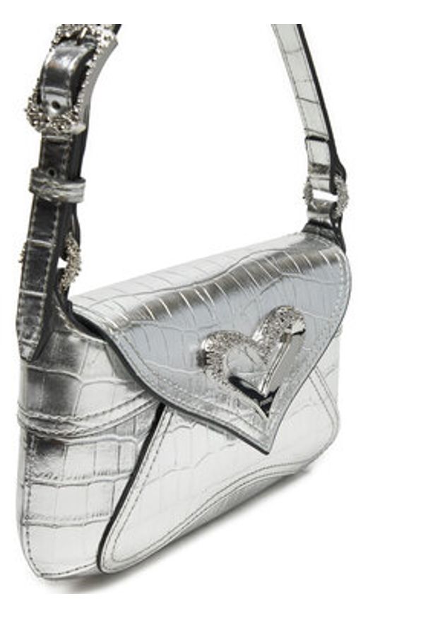 Pinko - PINKO Torebka 520 Shoulder Baby Fl AI 24-25 PLTT 103764 A1W5 Srebrny. Kolor: srebrny. Materiał: skórzane