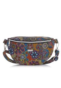 PAOLO PERUZZI - Skórzana saszetka nerka damska Paolo Peruzzi Z-15-O. Wzór: nadruk, kwiaty. Materiał: skórzane #1