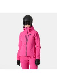 Damska kurtka narciarska Helly Hansen Alphelia Lifaloft. Kolor: różowy. Sezon: zima. Sport: narciarstwo