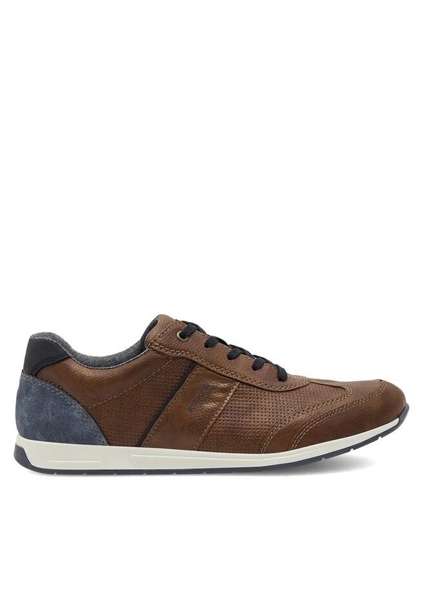 Sneakersy Rieker. Kolor: brązowy