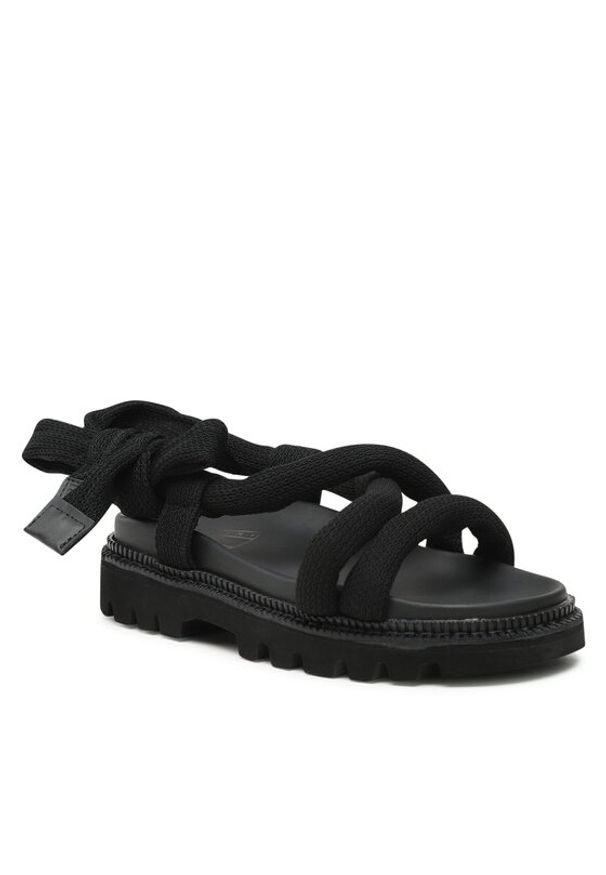 Tommy Jeans Sandały Chunky Tommy Jeans Sandal EN0EN02073 Czarny. Kolor: czarny. Materiał: materiał