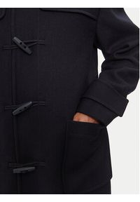 BOSS Płaszcz wełniany 50528188 Granatowy Regular Fit. Kolor: niebieski. Materiał: syntetyk