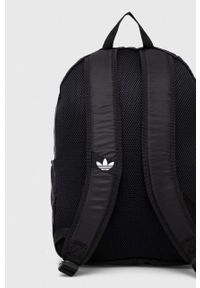 adidas Originals plecak kolor czarny duży z nadrukiem. Kolor: czarny. Materiał: materiał. Wzór: nadruk #5