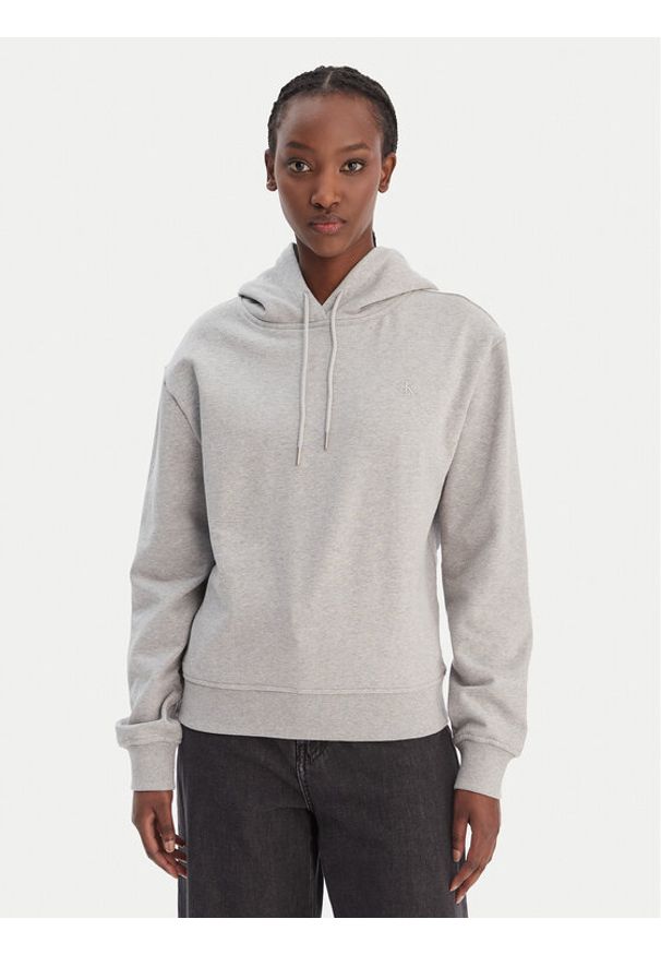 Calvin Klein Jeans Bluza LV047C224G Szary Regular Fit. Kolor: szary. Materiał: bawełna