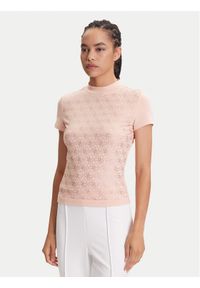 Guess T-Shirt W4BI26 J1314 Różowy Regular Fit. Kolor: różowy. Materiał: bawełna #1