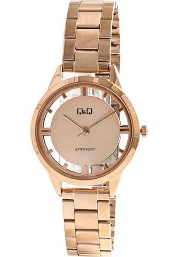Zegarek QQ Zegarek damski QQ QB69-010 różowe złoto. Kolor: złoty, wielokolorowy, różowy