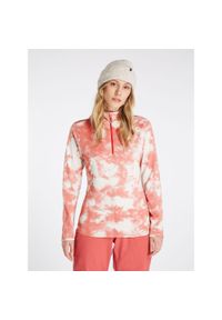 Bluza damska Protest PRTDAHLIAY 1/4 zip top. Kolor: biały, czerwony, wielokolorowy, różowy