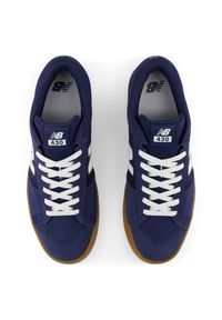 Buty unisex New Balance Numeric UN430NVG – granatowe. Kolor: niebieski. Materiał: dresówka, skóra. Szerokość cholewki: normalna. Sport: skateboard #3