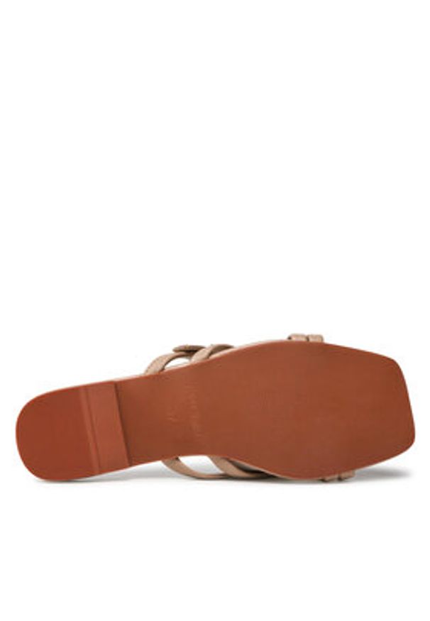 Jenny Fairy Klapki WS5735-02 Beżowy. Kolor: beżowy. Materiał: skóra