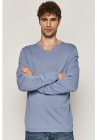 medicine - Medicine - Sweter Basic. Okazja: na co dzień. Kolor: niebieski. Długość rękawa: długi rękaw. Długość: długie. Styl: casual #4