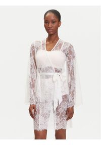 Hunkemöller Szlafrok Magdalena 302070 Biały. Kolor: biały. Materiał: syntetyk