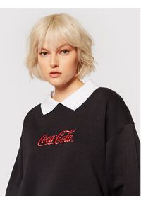 Local Heroes Bluza COCA-COLA Collar LHCCS008 Czarny Oversize. Kolor: czarny. Materiał: bawełna, syntetyk #4