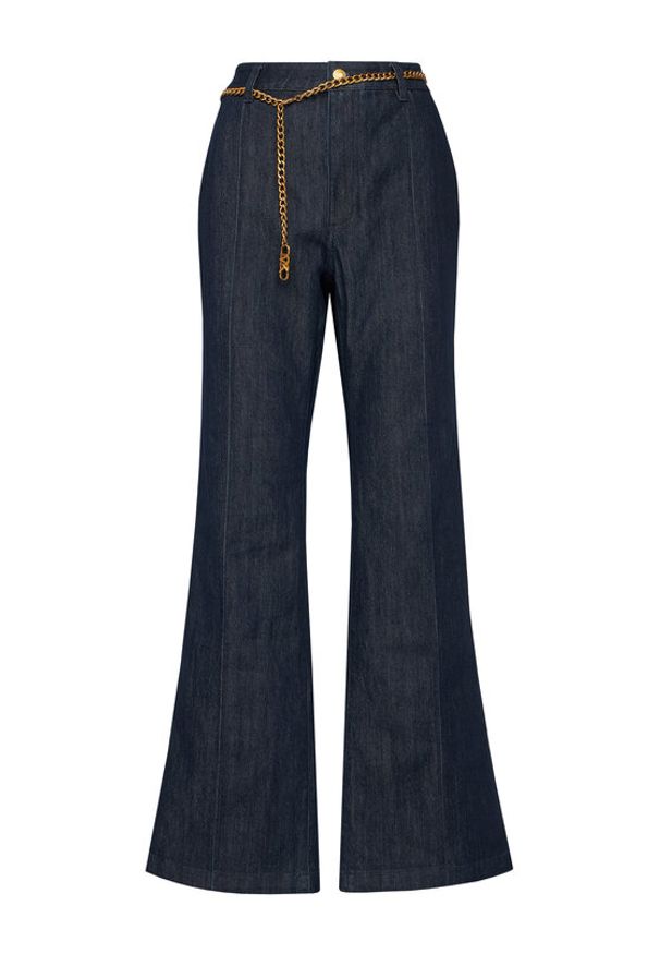 MICHAEL Michael Kors Jeansy MF590HRM24 Granatowy Bootcut Fit. Kolor: niebieski