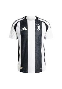 Adidas - Koszulka Juventus 24/25 Home Authentic. Kolor: czarny, biały, wielokolorowy. Materiał: materiał. Sport: piłka nożna