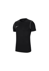 Koszulka piłkarska chłopięca Nike JR Park 20. Kolor: czarny. Długość rękawa: krótki rękaw. Długość: krótkie. Sport: piłka nożna