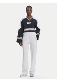 Adidas - adidas Bluza Blocking JW7273 Czarny Loose Fit. Kolor: czarny. Materiał: bawełna, syntetyk #2